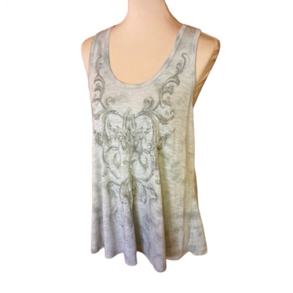 Miss Me Lace n beaded tank top